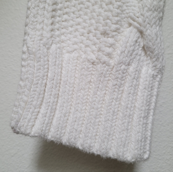 NWT Free People We The Free In A Daze Cable Knit Sweater In Optic White - Picture 8 of 14